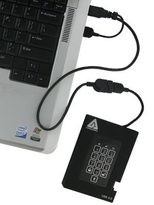 Apricorn Hard Drive - 1 TB - USB 3.0 - Black_3