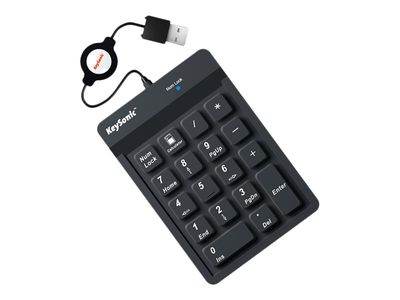 KeySonic Numeric Keypad Keyboard ACK-118BK - Black_4