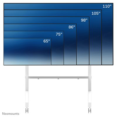 Neomounts FL50-575WH1 TV trolley 65-115" - fast installation - TÜV_3