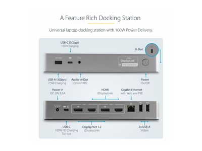 StarTech.com Universal Notebook-Dockingstation USB-C_8