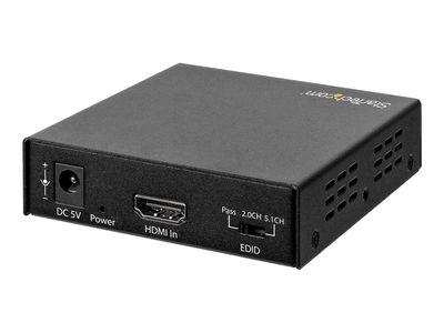 StarTech.com 4K HDMI Audio Extractor - 4K 60Hz - HDMI Audio Sound Splitter - HDR - SPDIF Toslink Optisches Audio (HD202A) - HDMI-Audiosignal-Extractor_3