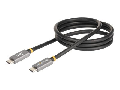 StarTech.com 3ft (1m) USB4 Cable, USB-IF Certified USB-C Cable, 40 Gbps, USB Type-C Data Transfer Cable, 100W Power Delivery, 8K 60Hz, Compatible w/Thunderbolt 4/3/USB 3.2 - USB C to C cable (CC1M-40G-USB-CABLE) - USB-C cable - 24 pin USB-C to 24 pin USB-_thumb