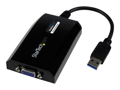 StarTech.com USB 3.0 to VGA Display Adapter 1920x1200 1080p, DisplayLink Certified, Video Converter w/ External Graphics Card - Mac & PC (USB32VGAPRO) - USB / VGA adapter - USB Type A to HD-15 (VGA) - 25.5 m_thumb