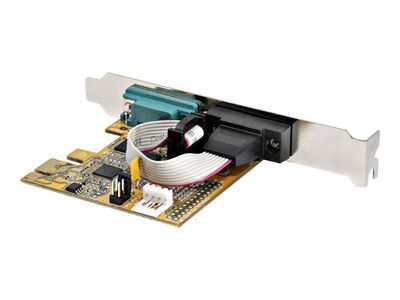 StarTech.com 2-Port PCI Express Serial Card, Dual Port PCIe to RS232 (DB9) Serial Interface Card, 16C1050 UART, Standard or Low Profile Brackets, COM Retention, For Windows & Linux - PCIe to Dual DB9 Card (21050-PC-SERIAL-LP) - Serieller Adapter - PCIe 2._7