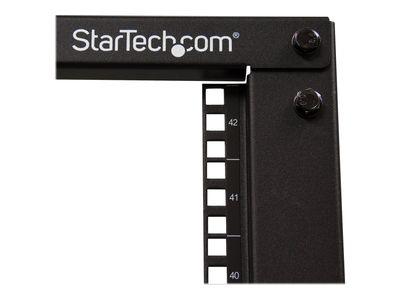 StarTech.com 42U Open Frame Server Rack - 4 Post Adjustable Depth (22" to 40") Network Equipment Rack w/ Casters/Levelers/Cable Management (4POSTRACK42) rack - 42U_4