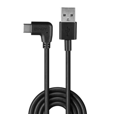 Lindy 32001 USB Kabel USB 2.0 1 m USB A USB C 15 W Schwarz_2