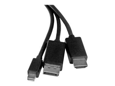 StarTech.com 2m 6 ft HDMI, DisplayPort or Mini DisplayPort to HDMI Converter Cable - HDMI, DP or Mini DP to HDMI Adapter Cable (DPMDPHD2HD) - video adapter - DisplayPort / HDMI - 2 m_5