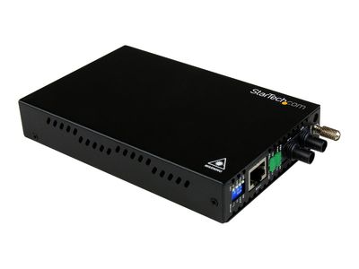 StarTech.com 10/100 Mbps Ethernet to Fiber Optic Media Converter - Steel - Chassis Mount - ST Multimode - 1310nm - 2km (ET90110ST2) - fiber media converter - 10Mb LAN, 100Mb LAN_4