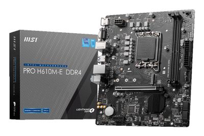 MSI Mainboard PRO H610M-E DDR4 - micro ATX - Socket LGA1700 - Intel H610_thumb