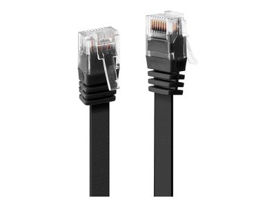 Cable Lindy Cat.6 U/UTP Flachband 1m Black_thumb