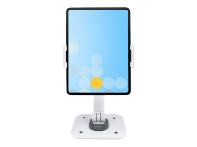 StarTech.com Adjustable Tablet Stand for Desk, Desk/Wall Mountable, Supports Up to 2.2lb, Universal Tablet Stand Holder for Desk, Articulating Tablet Mount with Pivot/Swivel/Rotate - Ergonomic Tablet Stand (ADJ-TABLET-STAND-W) stand - for tablet - white_2