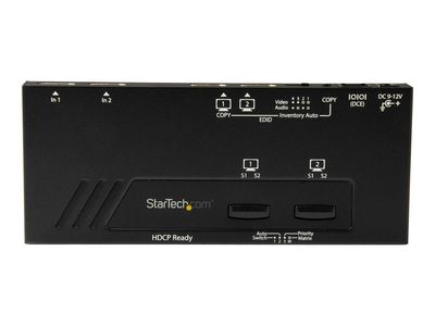StarTech.com 2x2 HDMI Matrix Switch - 4K Ultra HD HDMI mit Fast Switching und Auto-Sensing - Video/Audio-Schalter - 2 Anschlüsse_3
