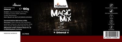 FireRocket 180g Dose Magic Mix  Gewürzmischung  Zauberstaub_6
