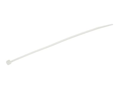 StarTech.com 15cm(6") Cable Ties, 3mm(1/8") wide, 39mm(1-3/8") Bundle Diameter, 18kg(40lb) Tensile Strength, Nylon Self Locking Zip Ties w/ Curved Tip, 94V-2/UL Listed, 1000 Pack, White - Nylon 66 Plastic - TAA (CBMZT6NK) - Kabelbinder - TAA-konform_thumb