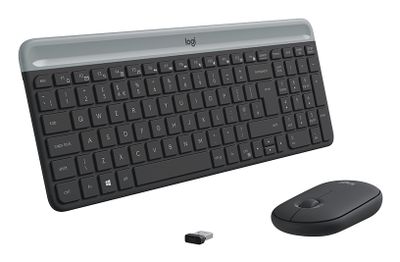 Logitech Tastatur- und Maus-Set Slim Wireless Combo MK470 - US Layout - Graphit_thumb