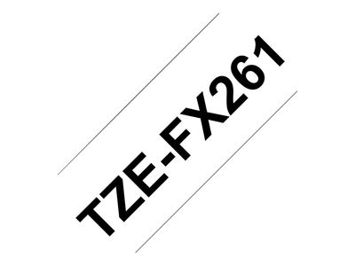 Brother Flexi-Tape P-Touch TZEFX261 - 35 mm - Black on White_2