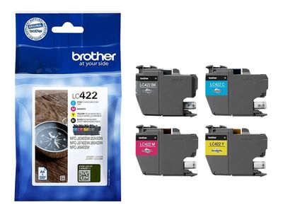 Brother LC422 Value Pack - 4-pack - black, yellow, cyan, magenta - original - ink cartridge_2