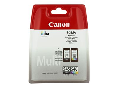 Canon Tintenbehälter PG-545 / CL-546 - 2er Pack - Schwarz, Farbe (Cyan, Magenta, Gelb)_thumb