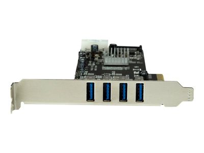 StarTech.com 4-Port USB 3.0 PCI Express Card Adapter - PCIe SuperSpeed USB 3.0 Expansion Card w/ 2 Dedicated 5Gbps Channels (PEXUSB3S42V) - USB-Adapter - PCIe x4 - USB 3.0 x 4_5