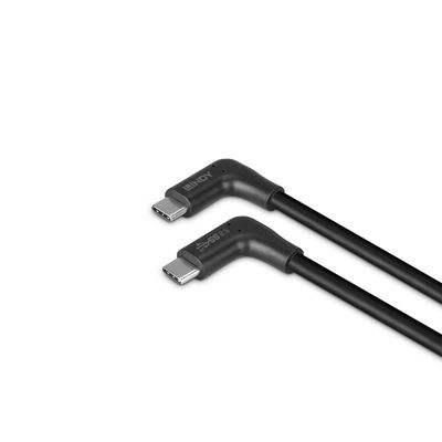Lindy 32022 USB Kabel USB 3.2 Gen 2 (3.1 Gen 2) 0,5 m USB C 10 Gbit/s 60 W Schwarz_4