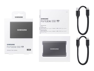Samsung Portable SSD T7 MU-PC2T0T - solid state drive - 2 TB - USB 3.2 Gen 2 -_2