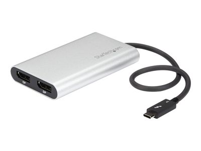 StarTech.com Thunderbolt 3 zu Dual DisplayPort Adapter - 4K 60Hz - Mac und Windows kompatibel - Thunderbolt 3 Adapter - USB C Adapter - USB/DisplayPort-Adapter - 30 cm_2