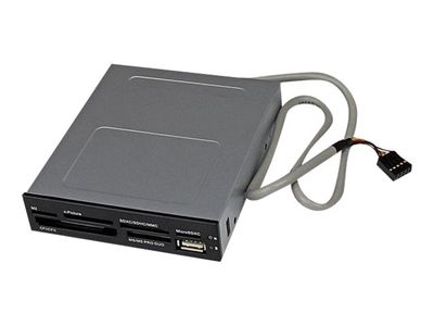 StarTech.com Interner USB 2.0 Kartenleser 3,5 (8,9cm) - 22-in-1 Front Panel Card Reader - Multi Speicherkartenleser für SD / CF / MMC - Kartenleser - USB 2.0_thumb