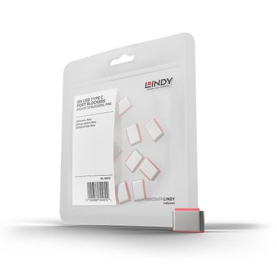 Lindy 40437 Schnittstellenblockierung USB Typ-C Pink 10 Stück(e)_thumb