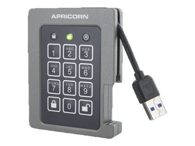 Apricorn External Hard Drive Aegis Padlock - 1 TB - USB 3.2 - Black_3