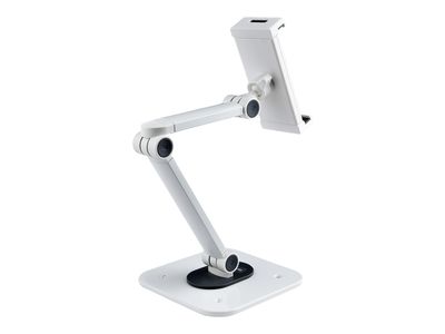 StarTech.com Adjustable Tablet Stand for Desk, Desk/Wall Mountable, Supports Up to 2.2lb, Universal Tablet Stand Holder for Desk, Articulating Tablet Mount with Pivot/Swivel/Rotate - Ergonomic Tablet Stand (ADJ-TABLET-STAND-W) stand - for tablet - white_6