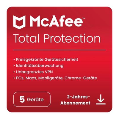 McAfee MTP32MNR5RDACD security software Antivirus security German 5 license(s) 1 year(s)_thumb