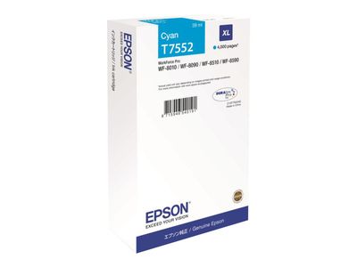 Epson T7552 - XL size - cyan - original - ink cartridge_thumb