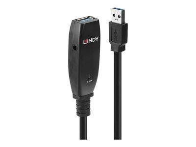 Cable Lindy USB 3.0 Extension Slim 15m Black_thumb