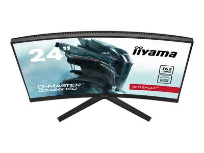 iiyama LED Curved-Display G-MASTER Red Eagle G2466HSU-B1 - 60 cm (23.6") - 1920 x 1080 Full HD_2