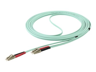StarTech.com Aqua OM4 Duplex Multimode Fiber - 16 ft / 5m - 100 Gb - 50/125 - OM4 Fiber - LC to LC Fiber Patch Cable (450FBLCLC5) - network cable - 5 m - aqua_2