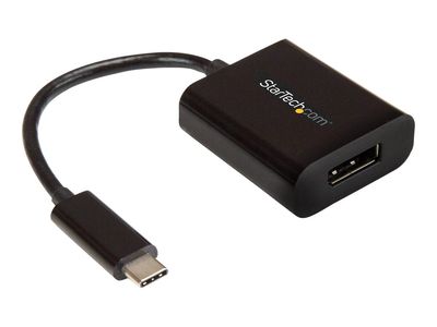 StarTech.com USB-C auf DisplayPort Adapter - USB Typ-C zu DP Video Konverter - 4K 60hz - Weiß - externer Videoadapter - Schwarz_thumb