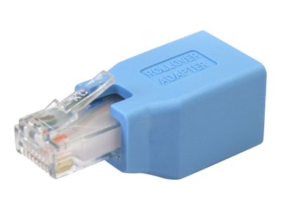 StarTech.com Cisco Console Rollover Adapter for RJ45 Ethernet Cable - Network adapter cable - RJ-45 (M) to RJ-45 (F) - blue - ROLLOVER - network adapter cable - blue_2