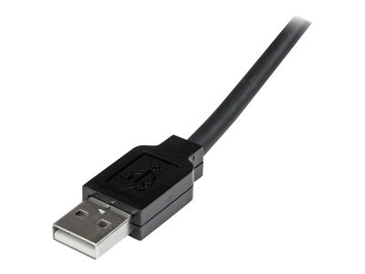 StarTech.com 15m USB 2.0 Active Extension Cable - M/F - 15 meter USB 2.0 Repeater Cable Cord - USB A Male to USB A Female - 15 m, Black (USB2AAEXT15M) - USB extension cable - USB to USB - 15 m_2