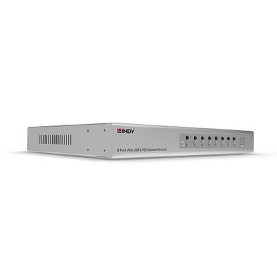 Lindy 39526 Tastatur/Video/Maus (KVM)-Switch Rack-Einbau Silber_thumb