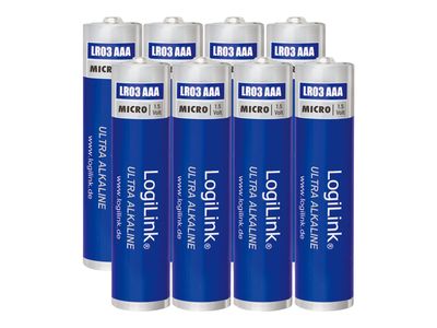 LogiLink Ultra Power Micro Batterie - 8 x AAA-Typ - Alkalisch_thumb