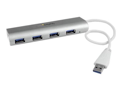 StarTech.com 4 Port kompakter USB 3.0 Hub mit eingebautem Kabel - Aluminium USB Hub - Silber - Hub - 4 Anschlüsse_8