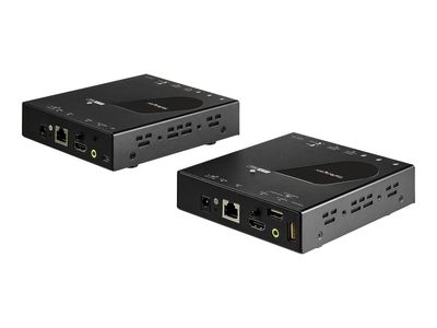 StarTech.com HDMI KVM Extender over IP Network - 4K 30Hz HDMI and USB over IP LAN or Cat5e/Cat6 Ethernet (100m/330ft) - Remote KVM Console - video/audio extender - HDMI - TAA Compliant_4