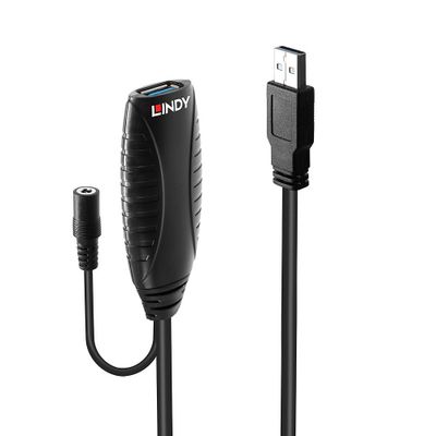Lindy 43156 USB Kabel USB 3.2 Gen 1 (3.1 Gen 1) 10 m USB A 5 Gbit/s Schwarz_thumb