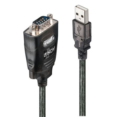 Lindy 42686 Serien-Kabel Schwarz 1,1 m USB Typ-A DB-9_thumb