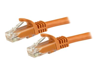 StarTech.com 5m CAT6 Ethernet Cable - Orange Snagless Gigabit CAT 6 Wire - 100W PoE RJ45 UTP 650MHz Category 6 Network Patch Cord UL/TIA (N6PATC5MOR) - patch cable - 5 m - orange_1