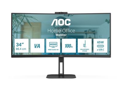 AOC LED Curved-Display Value-line CU34V5CW/BK - 86.4 cm (34") - 3440 x 1440 WQHD_4