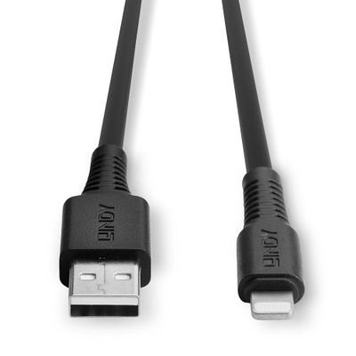 cable: Lindy Lightning plug - Lightning / USB Typ A - 3m - black_4