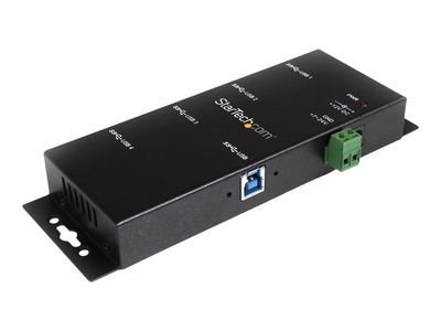 StarTech.com Montierbarer 4 Port Industrieller USB 3.0 SuperSpeed Hub inkl. Netzteil - Hub - 4 Anschlüsse_thumb
