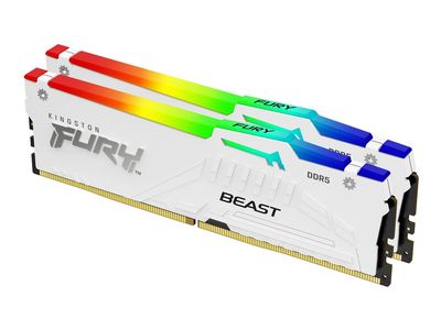 Kingston FURY Beast RGB - DDR5 - Kit - 32 GB: 2 x 16 GB - DIMM 288-PIN - 6400 MHz / PC5-51200 - ungepuffert_1