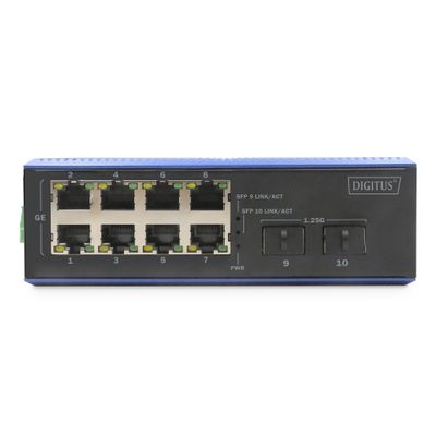 Switch Digitus Gigabit Ethernet PoE Industrial 8+2_2
